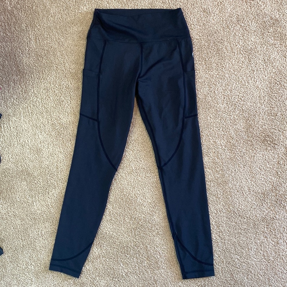 Curves N Combatboots “Little Black” High Waisted 7/8th Length Leggings